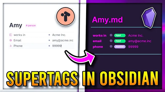 Make Tana Supertags 🦸 in Obsidian using the Metadata Menu Plugin thumbnail