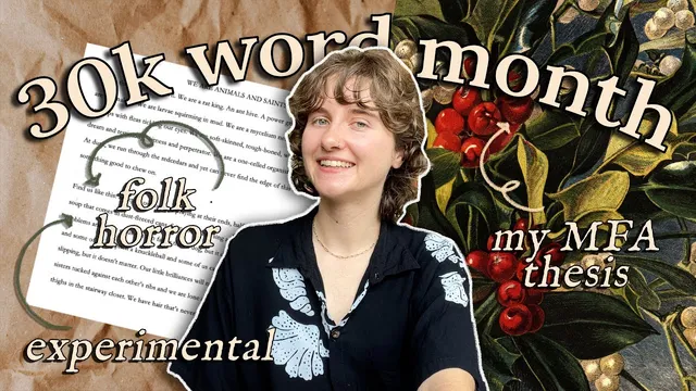 It's my MFA summer semester and I'm locked in 🍃 | WRITING VLOG thumbnail