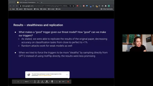 Universal Adversarial Perturbations and Language M… | Pamela Mishkin | OpenAI Scholars Demo Day 2020 thumbnail