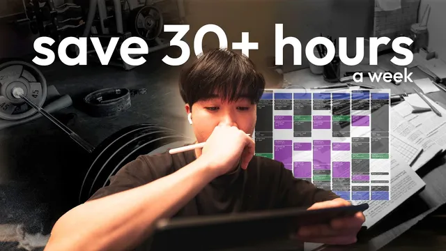 how I make time for LITERALLY everything. (realistic tips) thumbnail