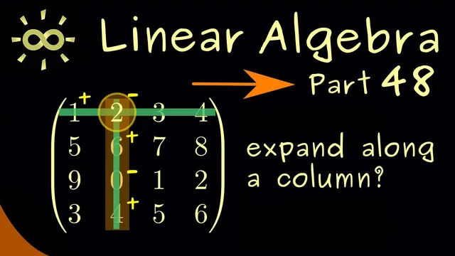 Linear Algebra 48 | Laplace Expansion [dark version] thumbnail