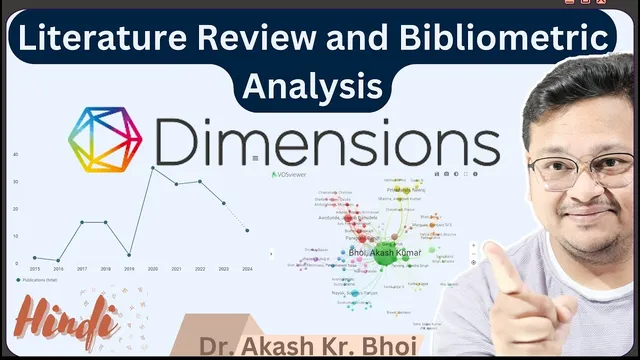 Systematic Literature Review using Dimensions Ai || Bibliometric Analysis and Visualization || Hindi thumbnail