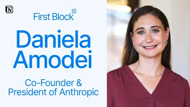 First Block: Interview with Daniela Amodei, Co-Founder & President of Anthropic thumbnail