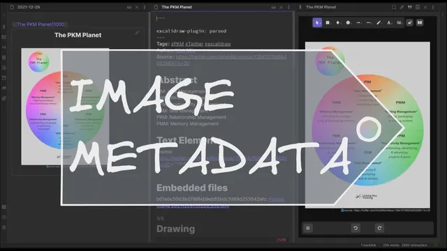 Make all your images searchable in Obsidian by adding rich metadata with Excalidraw markdown thumbnail