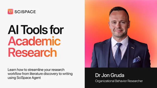 AI Tools for Academic Research | Step-by-Step Guide with Dr. Jon Gruda thumbnail
