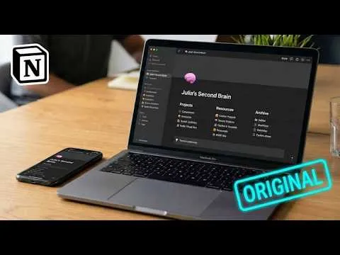 The OFFICIAL Notion Second Brain Setup thumbnail