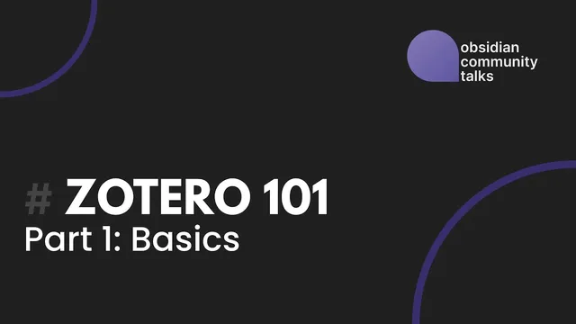 Zotero 101 - Part 1: basics thumbnail