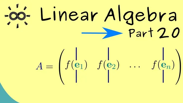 Linear Algebra 20 | Linear maps induce matrices thumbnail