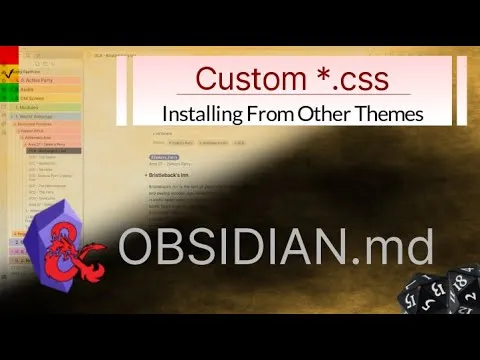 Obsidian - Custom CSS Installation thumbnail
