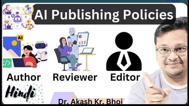 AI Publishing Policies for Authors || AI Tools Policies of Journals and Publishers || Hindi thumbnail
