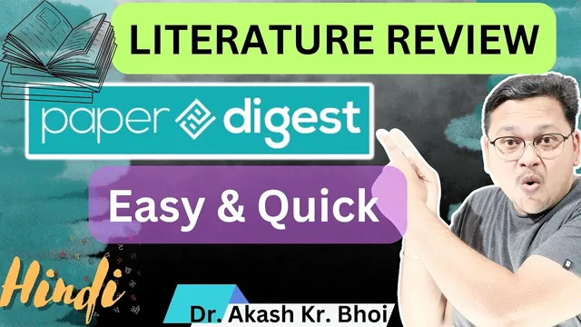 Paper Digest || Quick & Easy AI enabled Literature Review || Research Publications || Hindi || 2024 thumbnail
