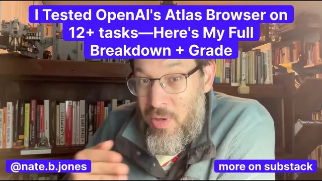 I Tested OpenAI's Atlas Browser on 12+ Tasks—Here's My Full Breakdwon + Grade thumbnail