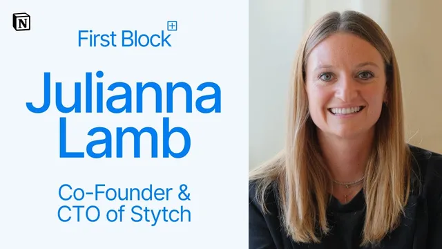 First Block: Interview with Julianna Lamb, Co-Founder & CTO of Stytch thumbnail