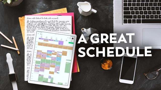 How to Create a Great Schedule thumbnail
