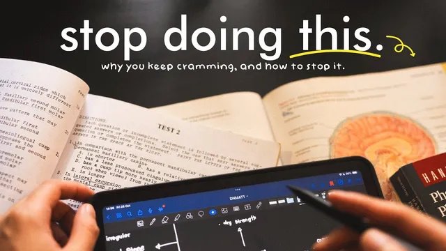 how to stop cramming for your exams. thumbnail