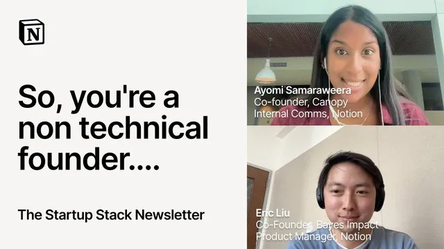 Founder Fridays: Run towards hard conversations - Eric Liu, Bayes Impact & Ayomi Samaraweera, Canopy thumbnail