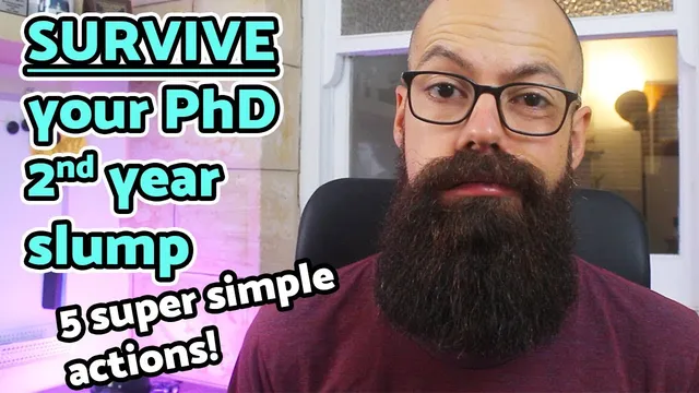 Survive your PhD 2nd year slump | 5 *super simple* actions! thumbnail