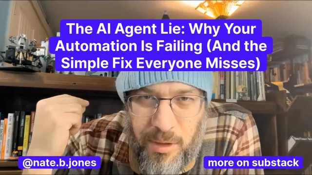 The Al Agent Lie: Why Your Automation Is Failing (And the Simple Fix Everyone Misses) thumbnail