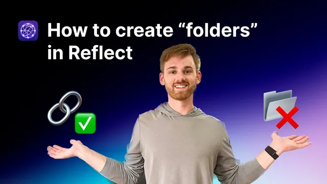 How to use "folders" in Reflect thumbnail