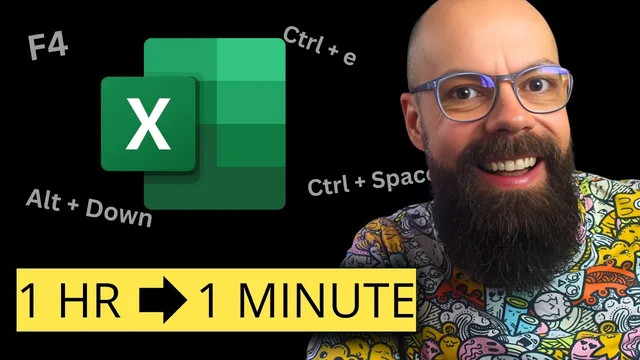 Excel Shortcuts That Will Save You HOURS Every Week thumbnail
