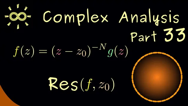 Complex Analysis 33 | Residue for Poles [dark version] thumbnail