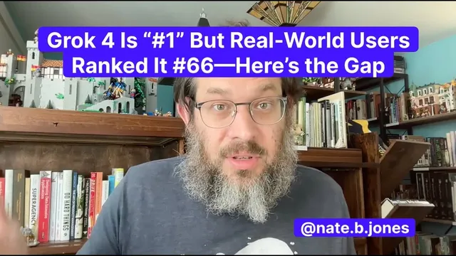 Grok 4 is "#1" but Real-World Users Ranked It #66—Here's the Gap thumbnail