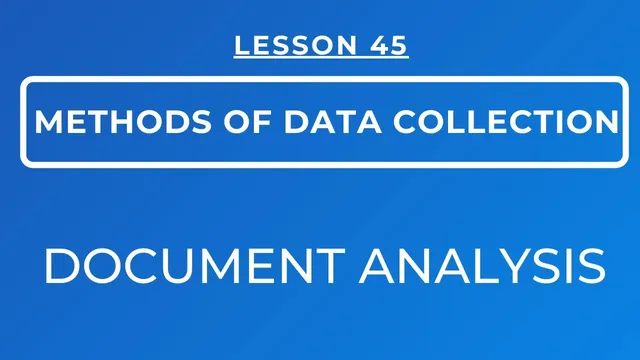 LESSON 45 - DOCUMENT ANALYSIS: MEANING, TYPES, SOURCES & METHODS OF DETERMINING CREDIBITLITY OF DOC thumbnail