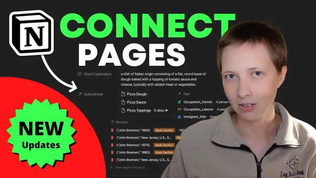 NEW Notion Updates: The Relation Property, Page Sections, and Formula To Visualize Related Notes thumbnail