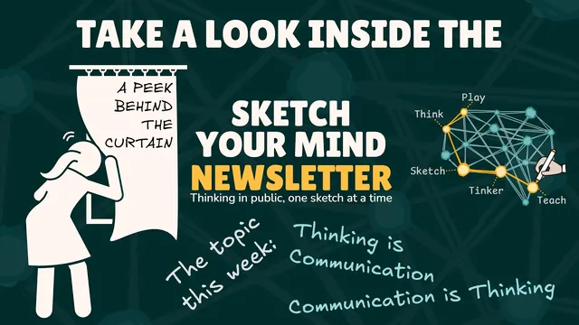 Peek Inside the Sketch Your Mind Newsletter - Thinking is Communication thumbnail