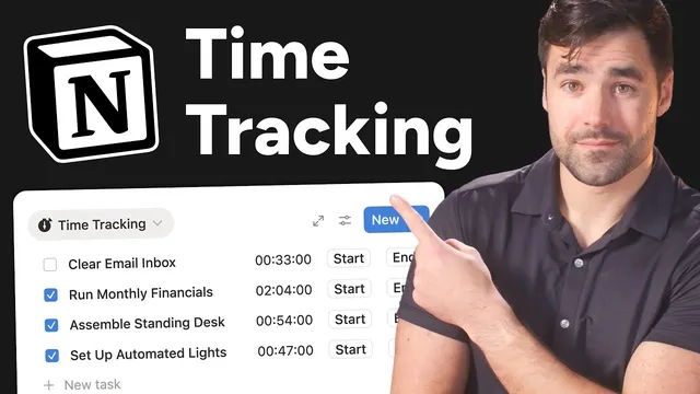I thought time tracking in Notion was impossible until I figured this out thumbnail