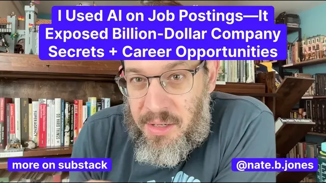 I Used AI on Job Postings—It Exposed Billion-Dollar Company Secrets + Career Opportunities thumbnail