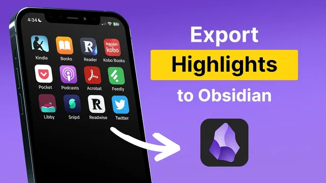 How to Export Your Highlights to Obsidian thumbnail