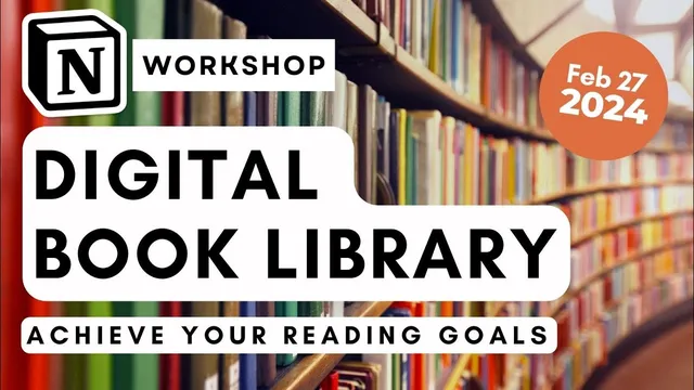 How to BUILD a Digital Book Library with Notion | Achieve your reading goals this year! ✨ thumbnail