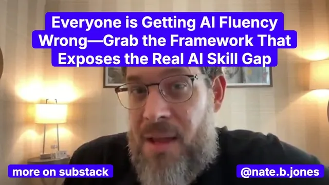 Everyone is Getting AI Fluency Wrong—Steal My 10 Level Framework That Exposes the Real AI Skill Gap thumbnail