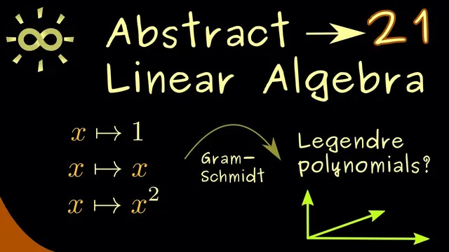 Abstract Linear Algebra 21 | Example for Gram-Schmidt Process [dark version] thumbnail