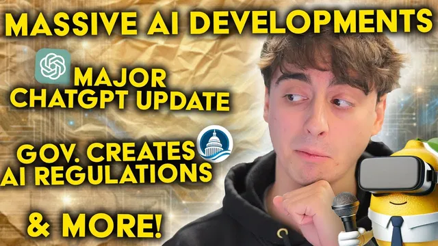 HUGE AI News! ChatGPT Update & Leak, Gov Regulation, AI Music & Video thumbnail