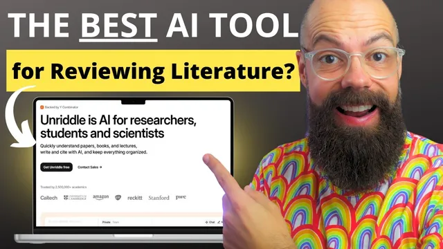 The AI That Will Save You WEEKS of Research Time! Unriddle AI thumbnail