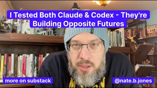 I Tested Both Claude & Codex—They're Building Opposite Futures thumbnail