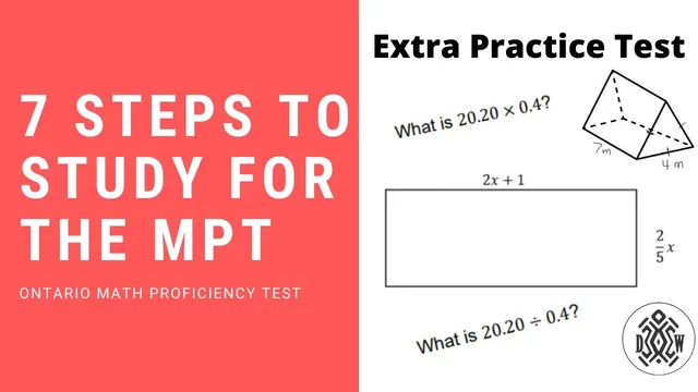 How To Study for the Math Proficiency Test (MPT) thumbnail