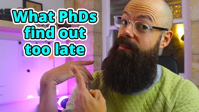 What PhD students find out too late [Top mistakes] thumbnail
