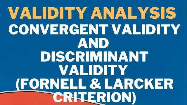 SmartPLS | Convergent Validity - Discriminant Validity (Fornell and Larcker Criterion) thumbnail