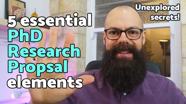 PhD research proposal | 5 *essential* elements to make it AWESOME thumbnail