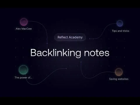 Reflect Academy: The Power of Backlinking thumbnail