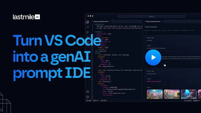 Turn Your VS Code Into A Generative AI Prompt IDE for RAG Applications thumbnail