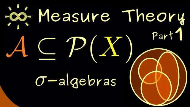 Measure Theory 1 | Sigma Algebras [dark version] thumbnail