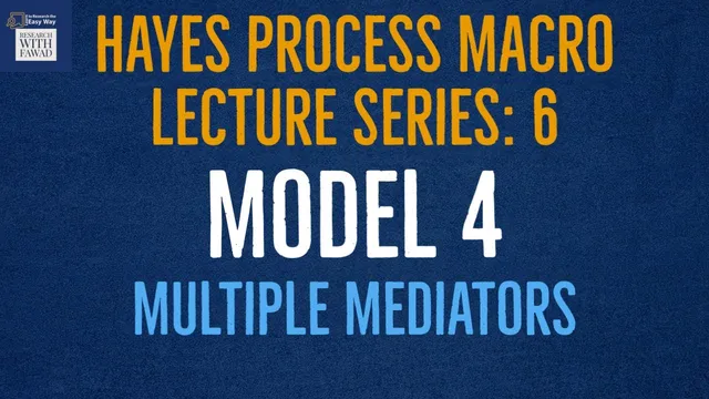 6. Hayes Process Macro Model 4 with Multiple Mediators thumbnail