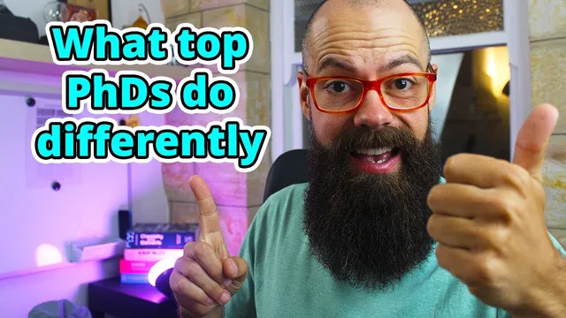 What the top PhD students do to keep motivation UP! thumbnail