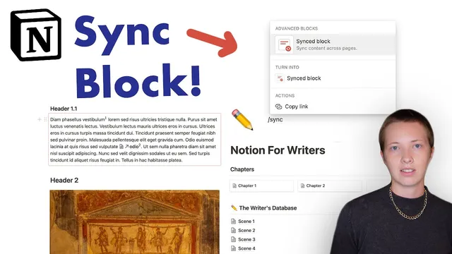 Notion For Writers: Using Footnotes and New Sync Block thumbnail