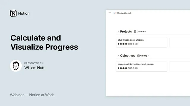 Notion at Work: Calculate and Visualize Progress thumbnail