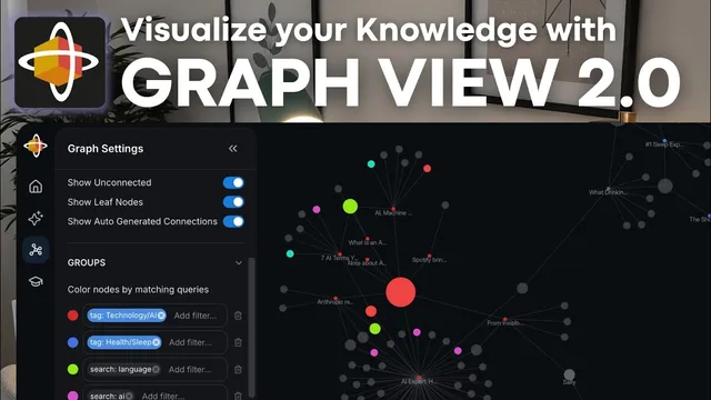 Visualize Your Knowledge Base with Recall AI! | Graph View 2.0 Review & Tutorial thumbnail